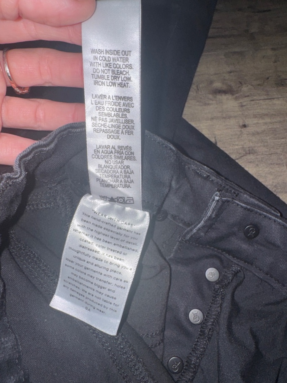 Good American Compression Skinny Jeans Black Sz 2/26 NWT Sold Out Khloe K - Picture 8 of 10
